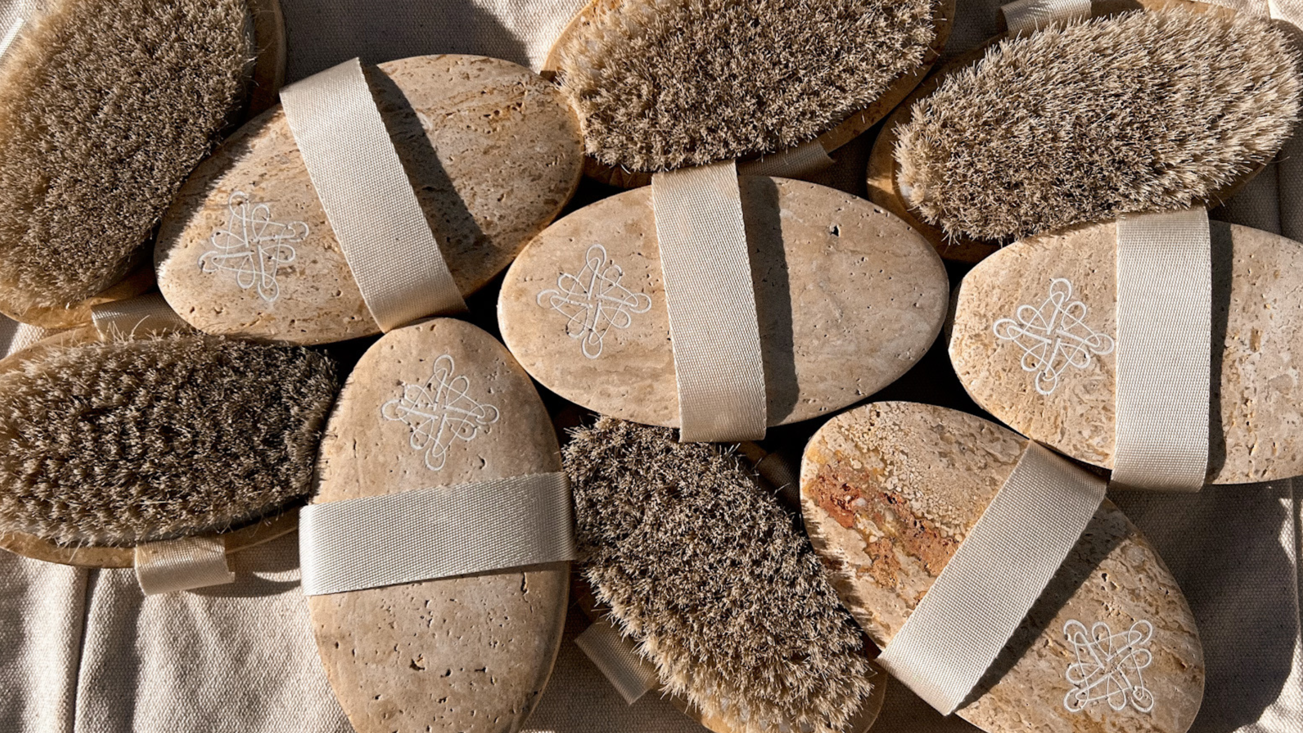Travertine Body Brush