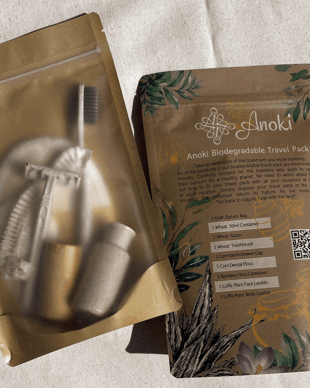 Biodegradable Travel Pack - Anoki Beauty
