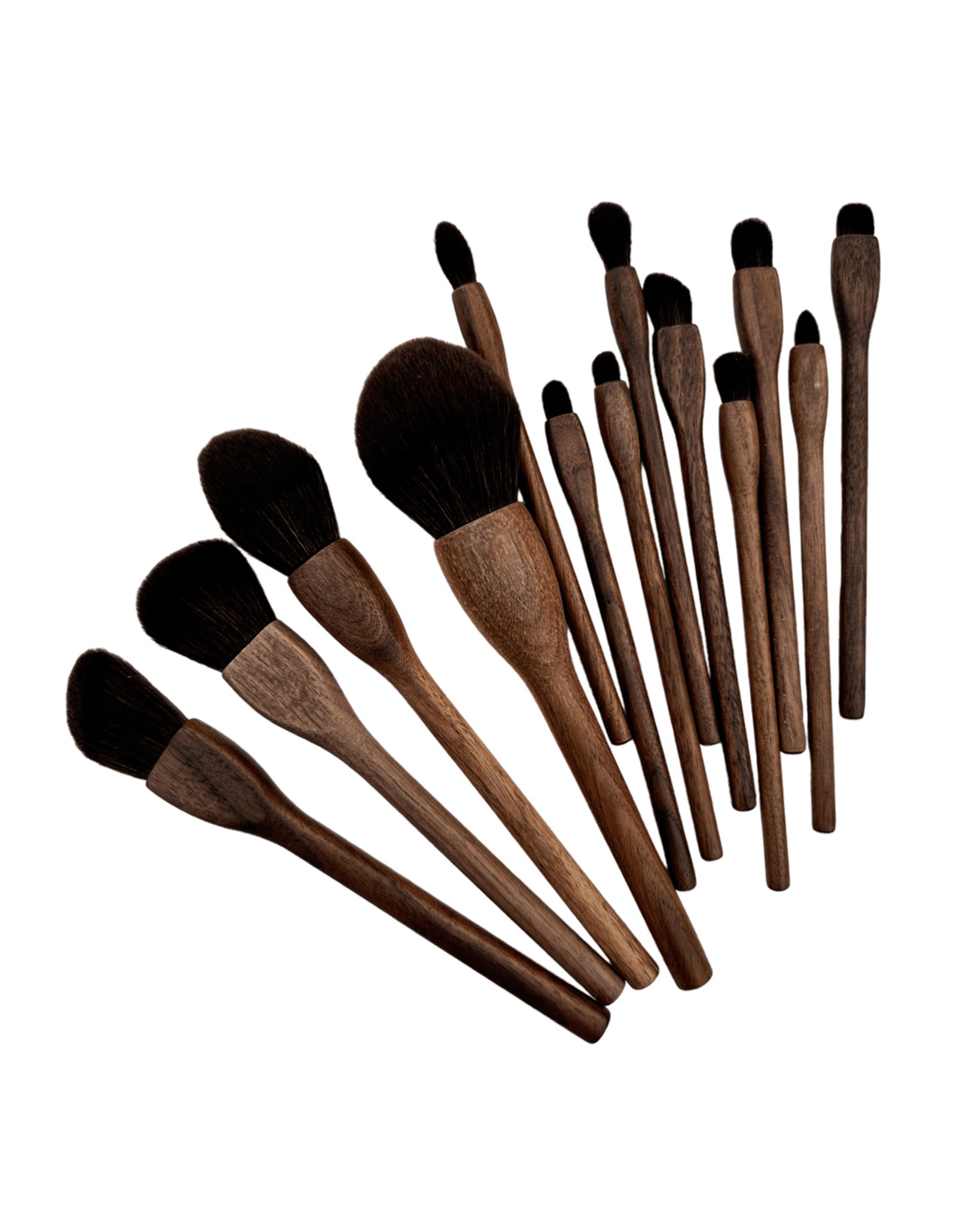 Black Walnut Makeup Brush Set - Anoki Beauty